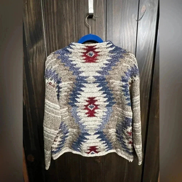 Vintage Hand Knit Coastal Grandma Eclectic Grandpa Cosby Sweater-Size: Medium - Picture 7 of 7